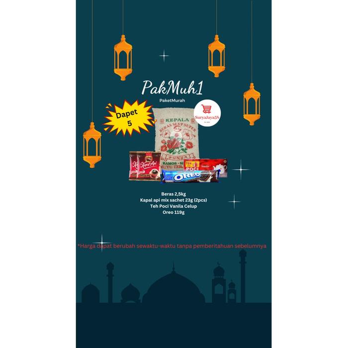 Gambar Paket sembako / Parcel Lebaran / Paket Ramadhan / Paket sembako murah - PAKMUH 1 dari SuryaJaya58 undefined Tokopedia