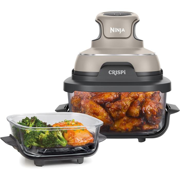 Gambar Ninja Crispi Air Fryer 1700W FN101 Non Toxic Glass 4 in 1 Cooking 3.8L Thermal Shock Air Fryer - Stone dari Hello El Official undefined Tokopedia