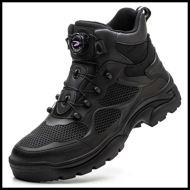Gambar Terbaru Magnitudo Sepatu Boots Safety Jogger Ujung Besi Blackton Sepatu Hiking Awet Kuat Outdoor Import Best Seller - Hitam, 45 dari tokobunan undefined Tokopedia