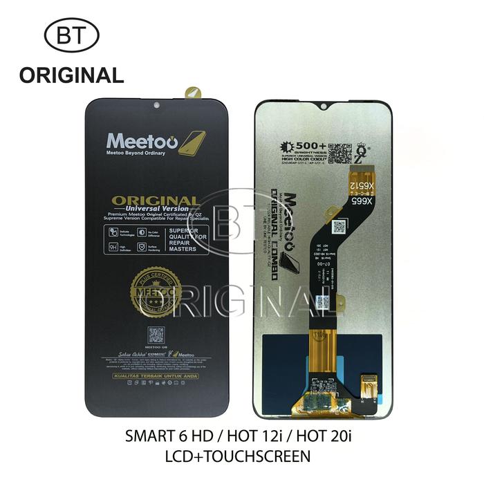 Gambar LCD INFINIX SMART 6 HD X6512 X6512B - HOT 12i X665 X665B- HOT 20i X665C X665E - ORIGINAL MEETOO dari BT ORIGINAL undefined Tokopedia
