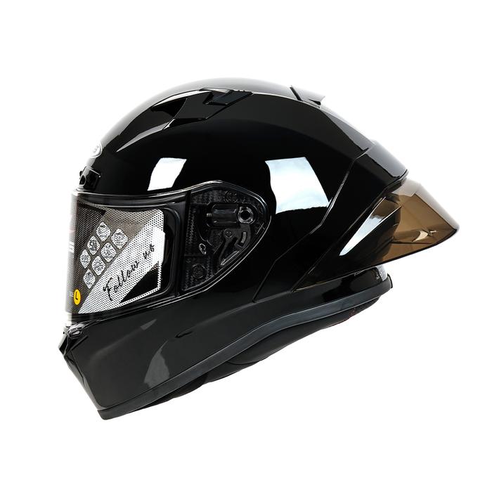 Visor Zeus Open Face Promo ZEUS ZS 826 BLACK GLOSSY FULL FACE