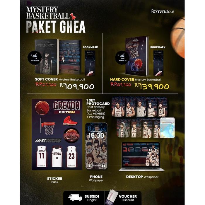 Gambar Buku Novel - Mystery Basketball - Tarisa - Romancious - Bumifiksi - Paket Ghea dari bumifiksijakarta undefined Tokopedia