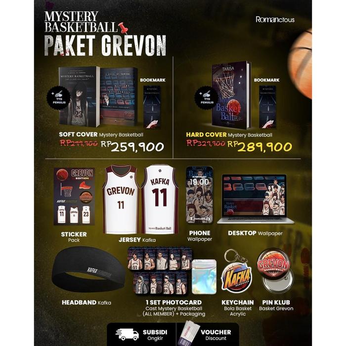 Gambar Buku Novel Mystery Basketball - Tarisa - Romancious - Bumifiksi - - PAKET GREVON, Hardcover dari Bumi Fiksi Makassar undefined Tokopedia