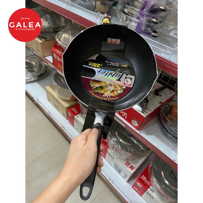 Gambar Wajan Zebra Anti Lengket Stainless Wok Non Stick 28cm Jupiter 174493 dari Galea Kitchenware OFFICIAL undefined Tokopedia