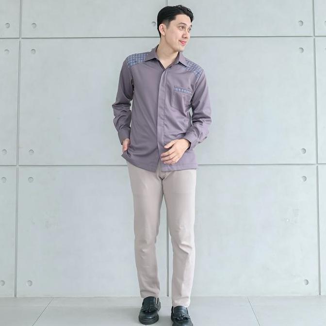 Gambar Limited! Aisyalina Id Sarimbit Collection Belva Kemeja Pria Lengan Panjang Bahan Tencel Poplin Series Couple Low Price dari feri adi kurnia undefined Tokopedia