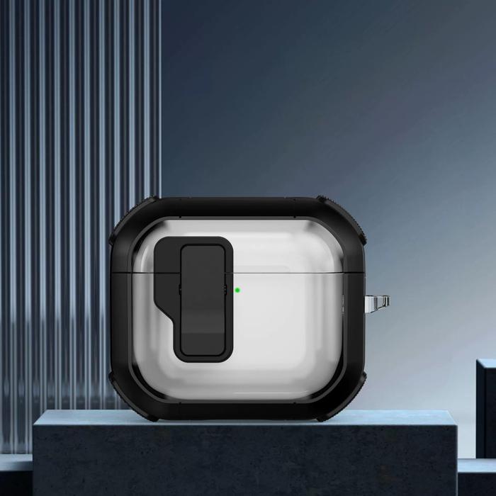 Gambar Case AirPods 4 Getgard Trend with Lock Shockproof Casing - Black dari GET-WID Kota Administrasi Jakarta Barat Tokopedia