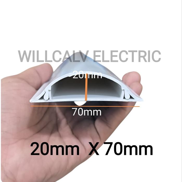 Gambar Nichi Wiring cable duct lantai curve 16x65 panjang 1 meter / Kabel duct lantai Curve 16x65 - Nichi 20 x 70 dari WILLCALV ELECTRIC undefined Tokopedia