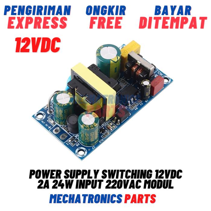Jual Power Supply Switching Input 220VAC Modul Board - 12V 2A 24W ...