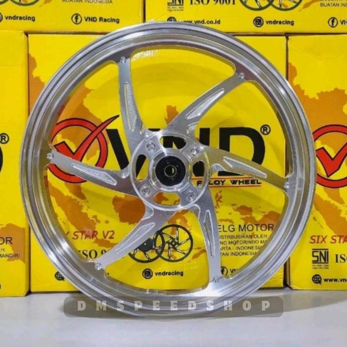 Gambar NEW VELG VND SIX STAR V2 PALANG 6 MOTOR BEAT SCOOPY VARIO110 GENIO SPACY VARIO 125 150 160 - CHROME, VARIO 125/150 dari stevano shoop undefined Tokopedia