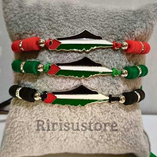 Gambar PL209 Gelang Bendera Palestina/Palestine Flag Bracelet Import - Merah dari Ririsustore undefined Tokopedia
