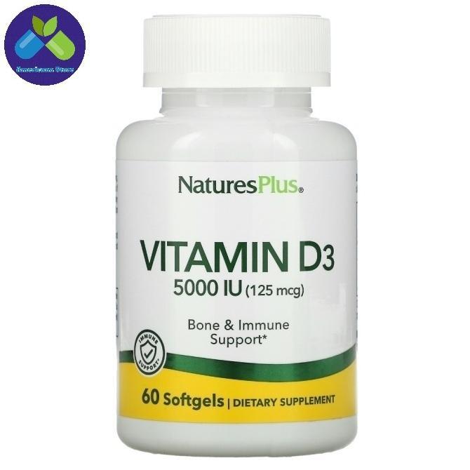 Gambar Terlaris Natures Plus Vitamin D3 5000 IU 60 Softgels Ready - 5000 iu 60 Sgl dari TOKO MIYA ABADI undefined Tokopedia