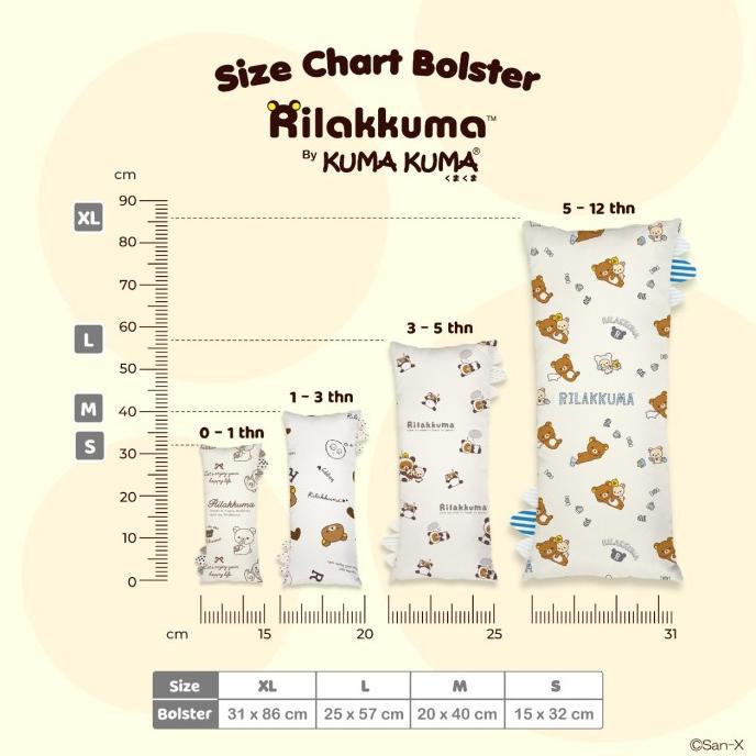 Gambar COVER BOLSTER RILAKKUMA BY KUMA-KUMA|SARUNG GULING BAMBOO TENCEL - FULL HEART, S dari Zamrudasesoris undefined Tokopedia
