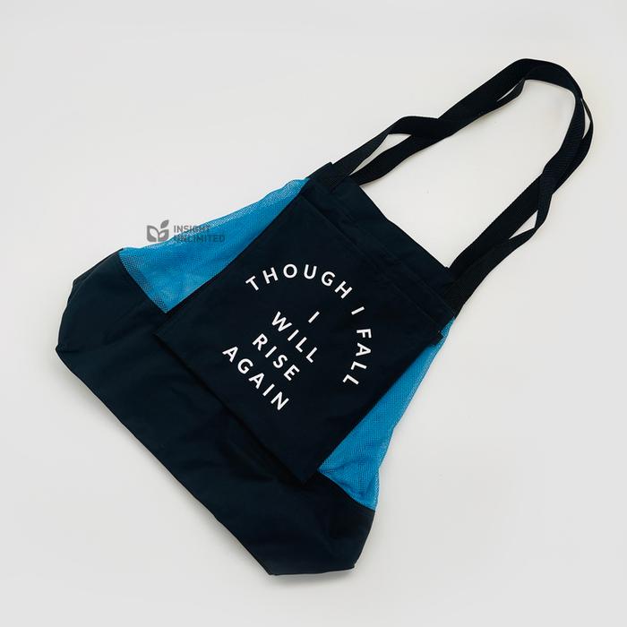 Gambar Totebag Jaring Motivational Words Mesh Tote bag - Rejoice dari Insight Unlimited undefined 4 Tokopedia