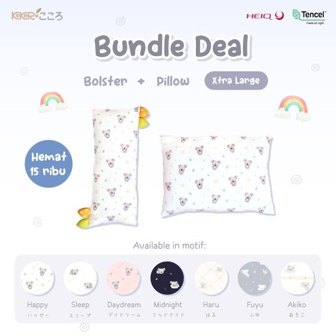Gambar Bantal dan Guling KOKORO STORY Paket Bundle Size Xtra Large | Bantal Guling Set Tidur Dewasa dan Ibu Hamil Halus Lembut Bahan Tencel - B-Happy, G-Happy dari Zamrudasesoris undefined 4 Tokopedia