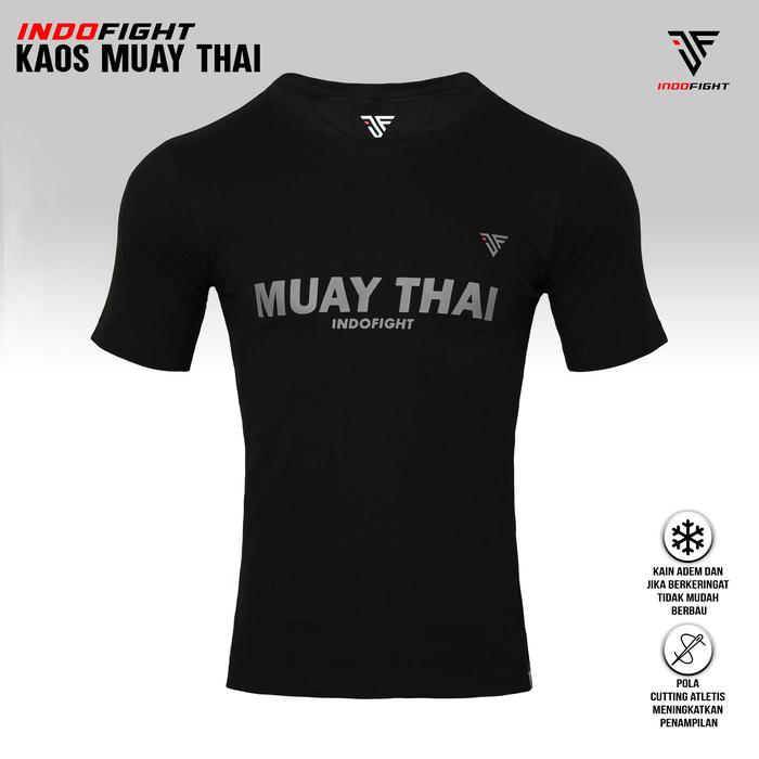 Gambar Kaos MuayThai Hanzo Fight Gear Premium, T shirt Muay Thai Boxing - KMTI-T8, XL dari Sarung Tinju Ori undefined Tokopedia
