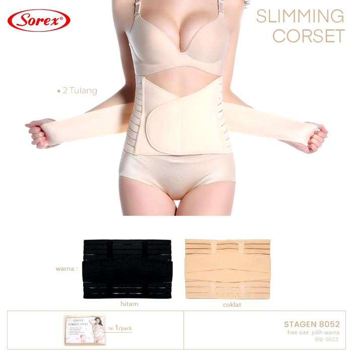 Gambar Sorex Korset Pelangsing 8052 - Stagen Melahirkan Sorex 8052 - COKLAT 8052 dari Aurel Babyshop undefined Tokopedia