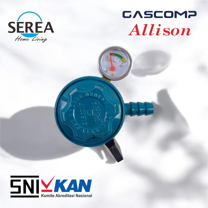 Gambar GASCOMP ALLISON ALS-06 Regulator Gas Meter/Selang Gas Regulator Meter Premium Anti Pecah, Anti Patah - REGULATOR SAJA dari SEREA Home Living undefined Tokopedia