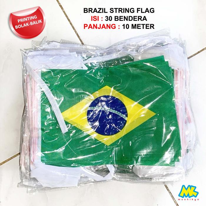 Gambar Bendera Renceng Negara / String flags - Brazil 30 dari mushikyo undefined Tokopedia