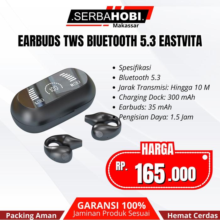 Gambar Earbuds TWS Eastvita Bluetooth High Quality Sound dari Serba Hobi Makassar undefined Tokopedia