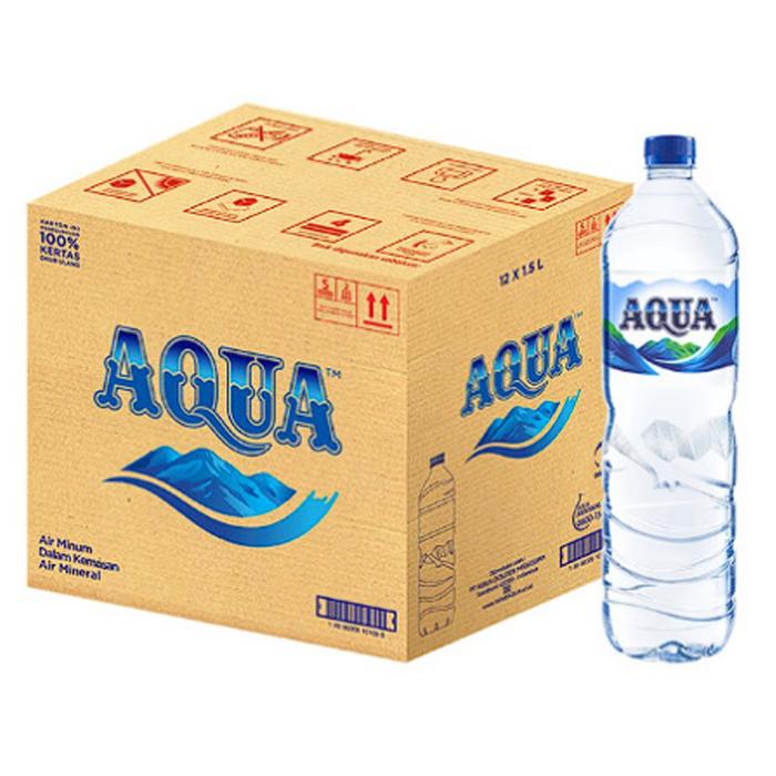 Gambar Aqua Botol 1500 ml. 1 dus isi 12 pcs. dari Agen Minuman Dot Com undefined Tokopedia