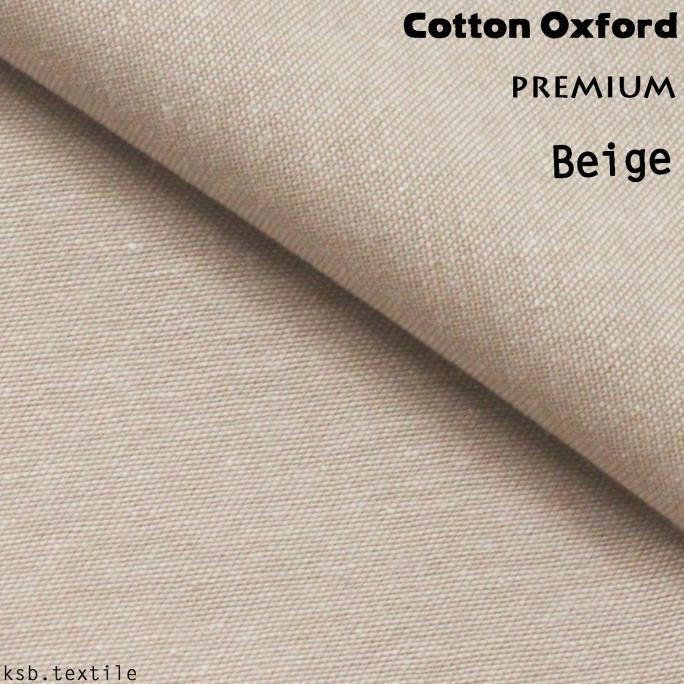 Gambar Kain Cotton Katun Oxford Premium Two Tone & Solid / Eceran Meteran - Beige dari Derracell undefined Tokopedia