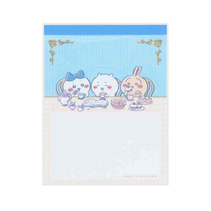 Gambar Message Memo Chiikawa Tea Time Hachiware Usagi Momonga Standing Memo Note Limited Edition - Blue dari Papenery undefined Tokopedia