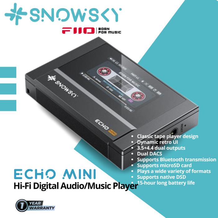 Gambar FiiO Snowsky ECHO MINI Portable High-Res Lossless Music MP3 Player - BLACK dari FiiO Official Store undefined Tokopedia