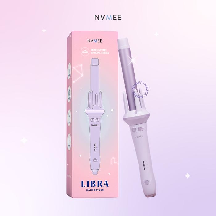 Gambar NVMEE - Catokan Keriting Keramik Otomatis Libra Hair Styler New Desain - Lilac dari NVMEE undefined Tokopedia