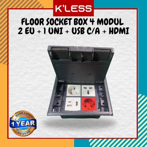 Promo Floor Socket Box Stop Kontak Lantai Tanam Floor outlet System 4 ...