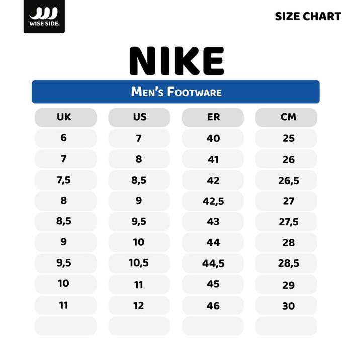 Air Force Nike Size Chart Centimeters Size Guide Nike Air Force Cm
