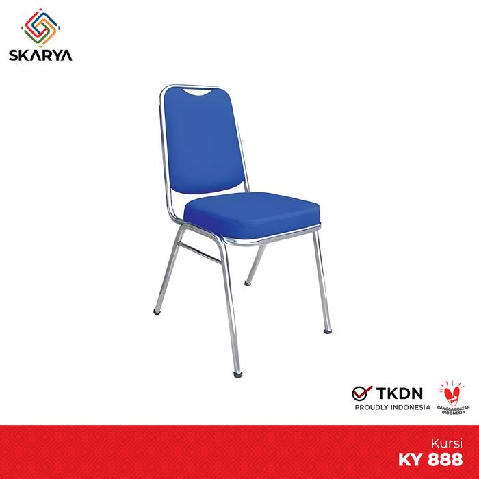 Gambar Kursi Susun Kursi Pesta Kursi Tumpuk Kursi Hajatan KY888 (Baru) - Biru dari SKARYA ID undefined Tokopedia