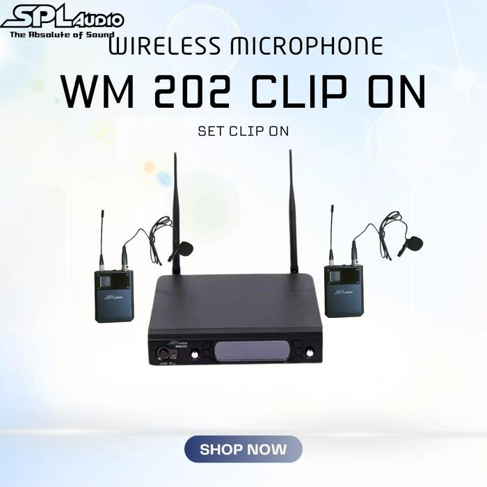 Gambar SPL Audio Wireless Microphone 2 Channel WM202 - Set Clip on dari SPL Audio undefined Tokopedia