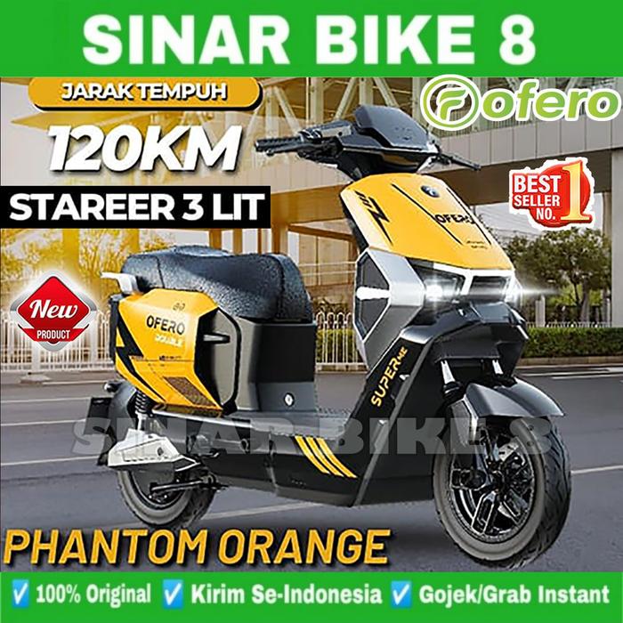 Gambar Sepeda Listrik OFERO STAREER 3 LIT LITHIUM 1000 Watt Electric E Bike - Phantom Orange, 1 Baterai dari Toko Sepeda Sinar Bike 8 undefined Tokopedia