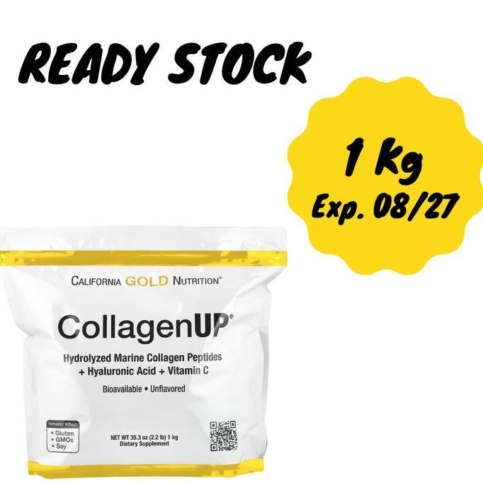 Gambar California Gold Cgn Collagen Up Marine Collagen Peptides Ha Vit C Original - 1 Kg dari Veron supplemen undefined Tokopedia