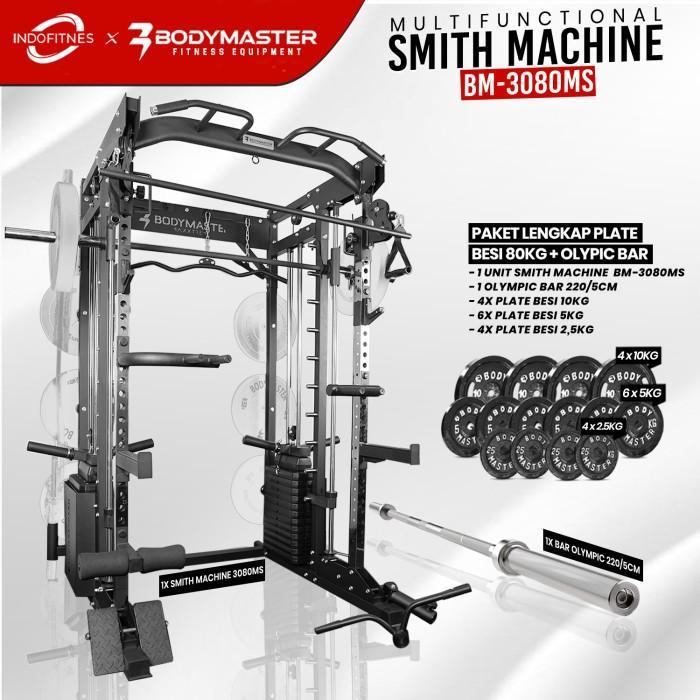 Jual Bodymaster Smith Machine Bm-3080Ms Power Rack Functional