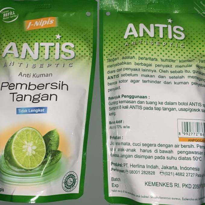 Gambar ANTIS REFILL 300 ml Hand Sanitizer - KUNING 200ML dari shop geriokana undefined Tokopedia