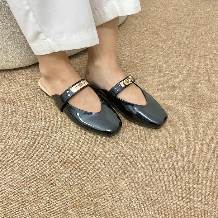 Gambar Ayomichan - Safiya Aym640 Mules Wanita Heels / Hak 1 Cm - BLACK, 37 dari Ayomi Shoes undefined Tokopedia