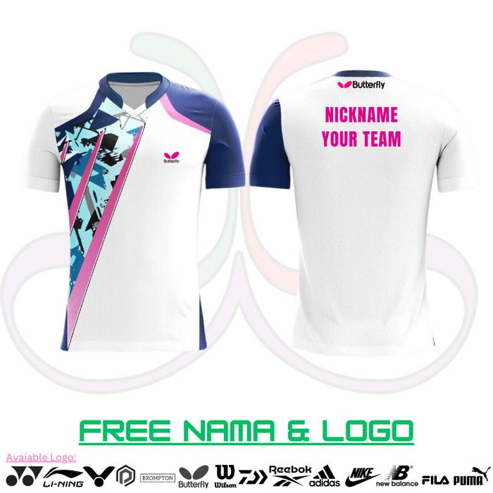 Jual Jersey Baju Kaos Pingpong Tenis Meja Dryfit Printing Custom