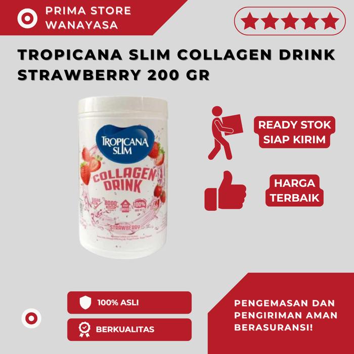 Gambar Tropicana Slim Collagen Drink Strawberry 200 Gram dari prima store wanayasa undefined Tokopedia