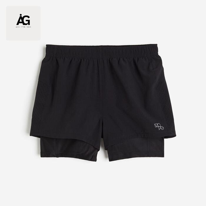 Celana Running H&M Dry MOVE 2in1 inseam inch dual S