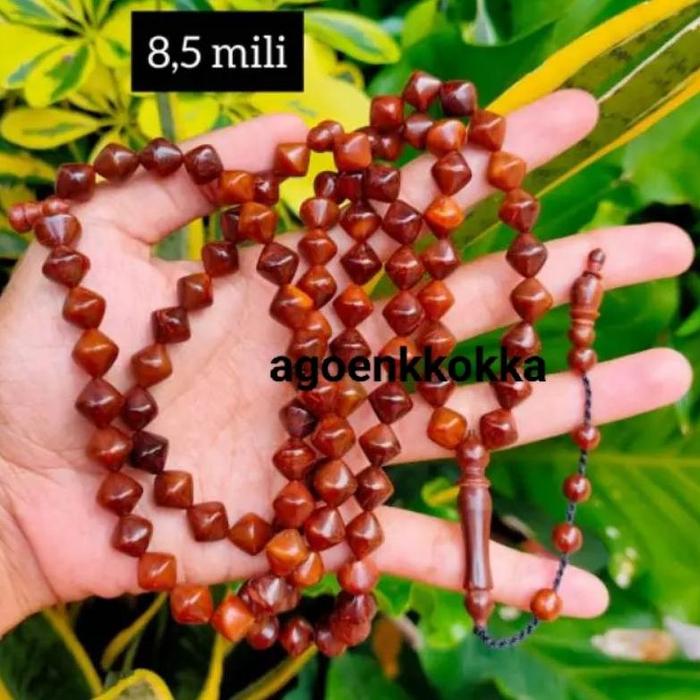 Gambar [GARANSI] GROSIR 5 PCS TASBIH 99 KOKKA KAUKAH WAJIK POLOS 8,5 MM COKLAT dari Merdeka Corner ID undefined Tokopedia