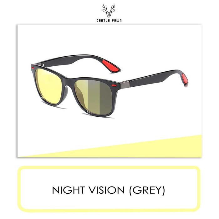 Gambar Gentle Fawn Kacamata Sunglasses Polarized Photocromic Anti Silau Night Vision Untuk Berkendara Bentuk Kotak Bahan TR90 569 - NIGHT VI(GREY) dari Gray Pink undefined Tokopedia