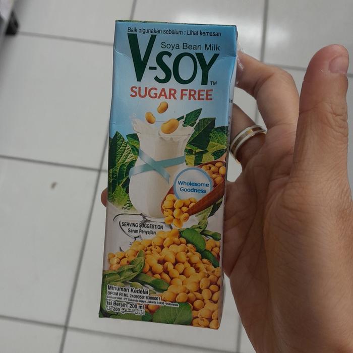 Gambar V-Soy vsoy Sugar Free SOYA BEAN MILK Original susu kedelai 200ml ( 1 dus isi 24 ) - 1 dus isi 24 dari Babyworld Store Medan undefined Tokopedia