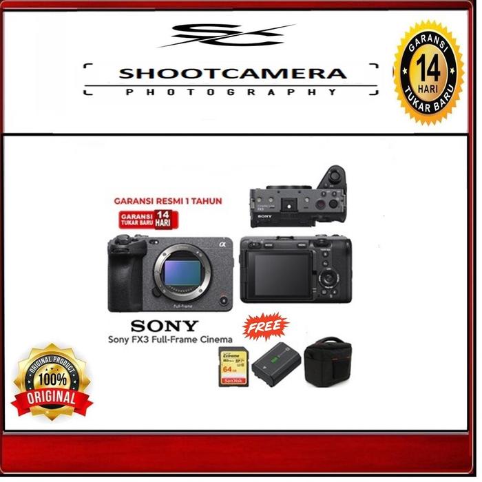 Jual [DISKON] SONY FX3 FULL FRAME CINEMA LINE BODY ONLY GARANSI
