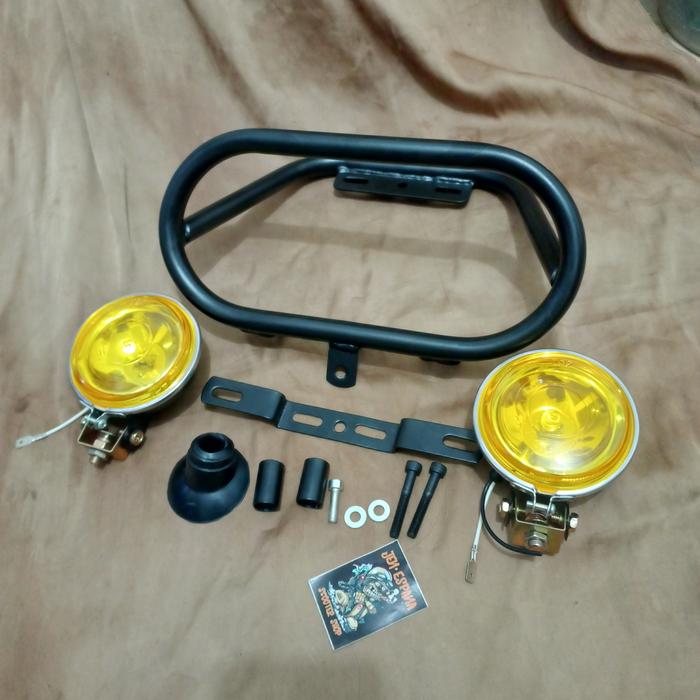 Gambar Bullbar Honda Spacy kalcer / dudukan foglamp spacy / aksesoris Spacy - hitam kuning dari Jen espana undefined Tokopedia