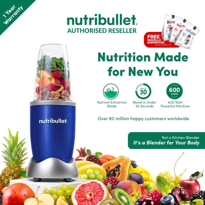 Gambar Blender Nutribullet 600W 8PC - Blue dari Mrsorganicbandung undefined Tokopedia