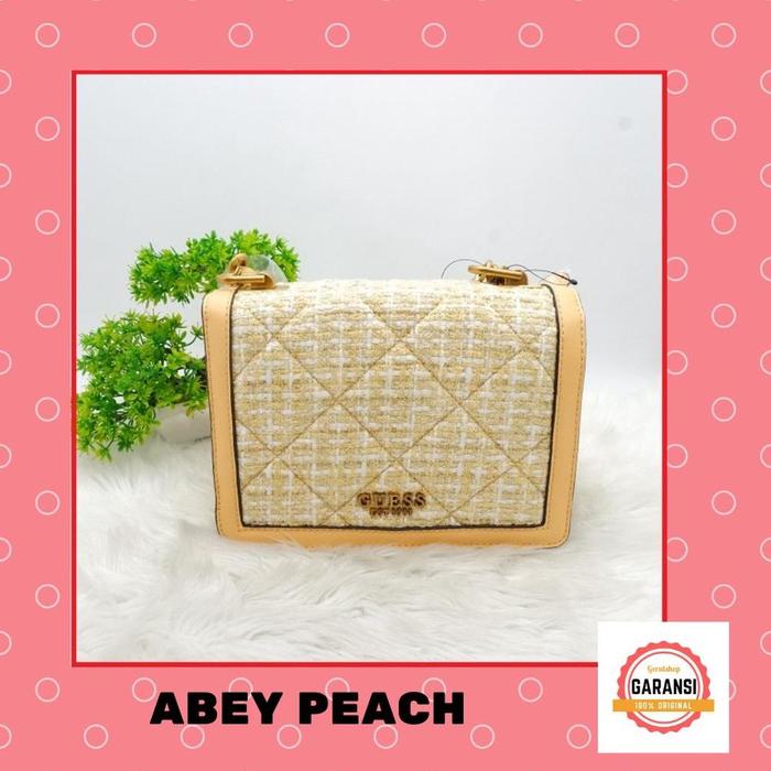 Gambar [READY] TAS GUESS WANITA SERI ABEY SHOULDER BAG ORIGINAL SALE - Peach dari Toko Pahlawan Jaya undefined Tokopedia