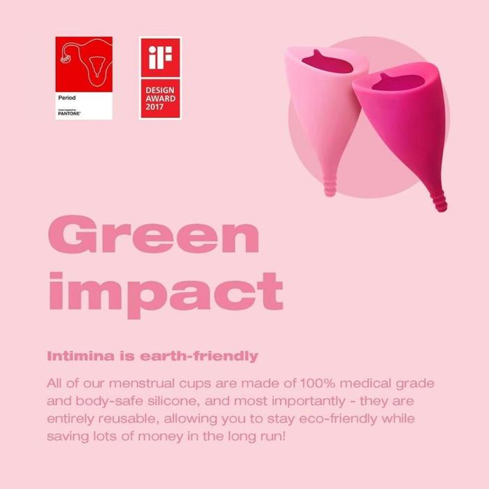 Gambar [BEST QUALITY] INTIMINA MENSTRUAL ZIGGY CUP–EXTRA-THIN REUSABLE MENSTRUAL CUP dari Mentari Sinar Market undefined Tokopedia