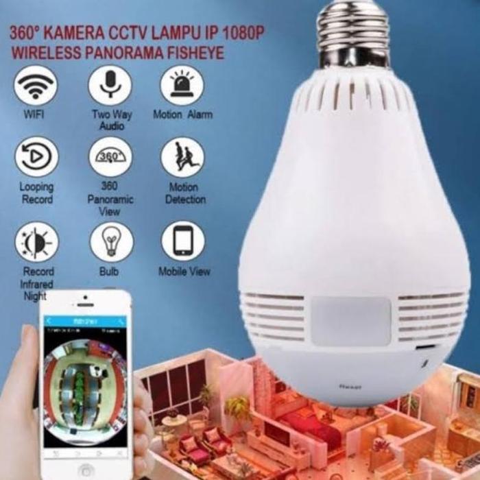 Jual [DISC] BULB CCTV/ SPYCAM BOHLAM/ KAMERA LAMPU, WIRELESS WIFI