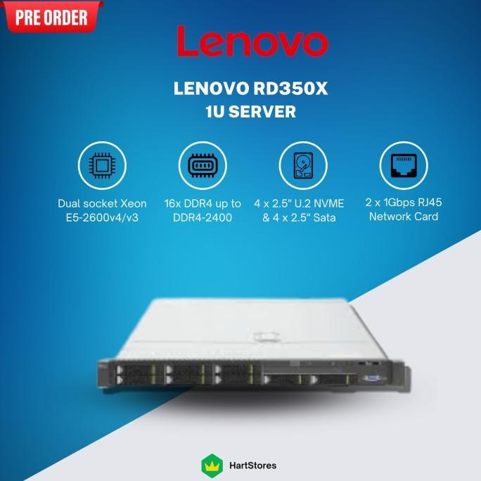 Jual Lenovo Thinkserver RD350X 1U Enterprise Server Dual Socket